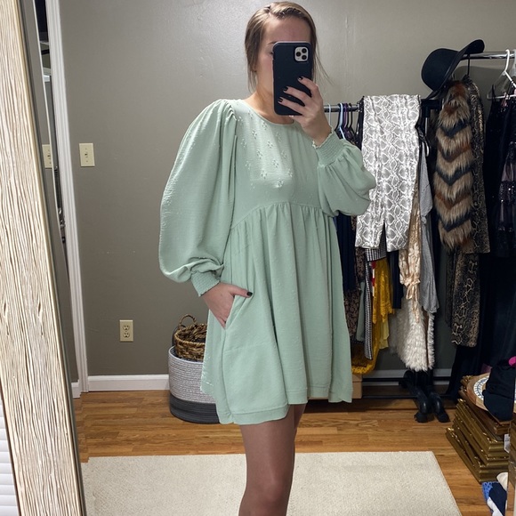 Altar'd State Dresses & Skirts - Babydoll mint green dress